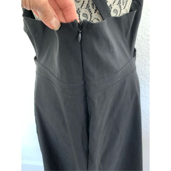 ASOS Design Cutout Halter Midi Dress Black Size 14 - Picture 7 of 12